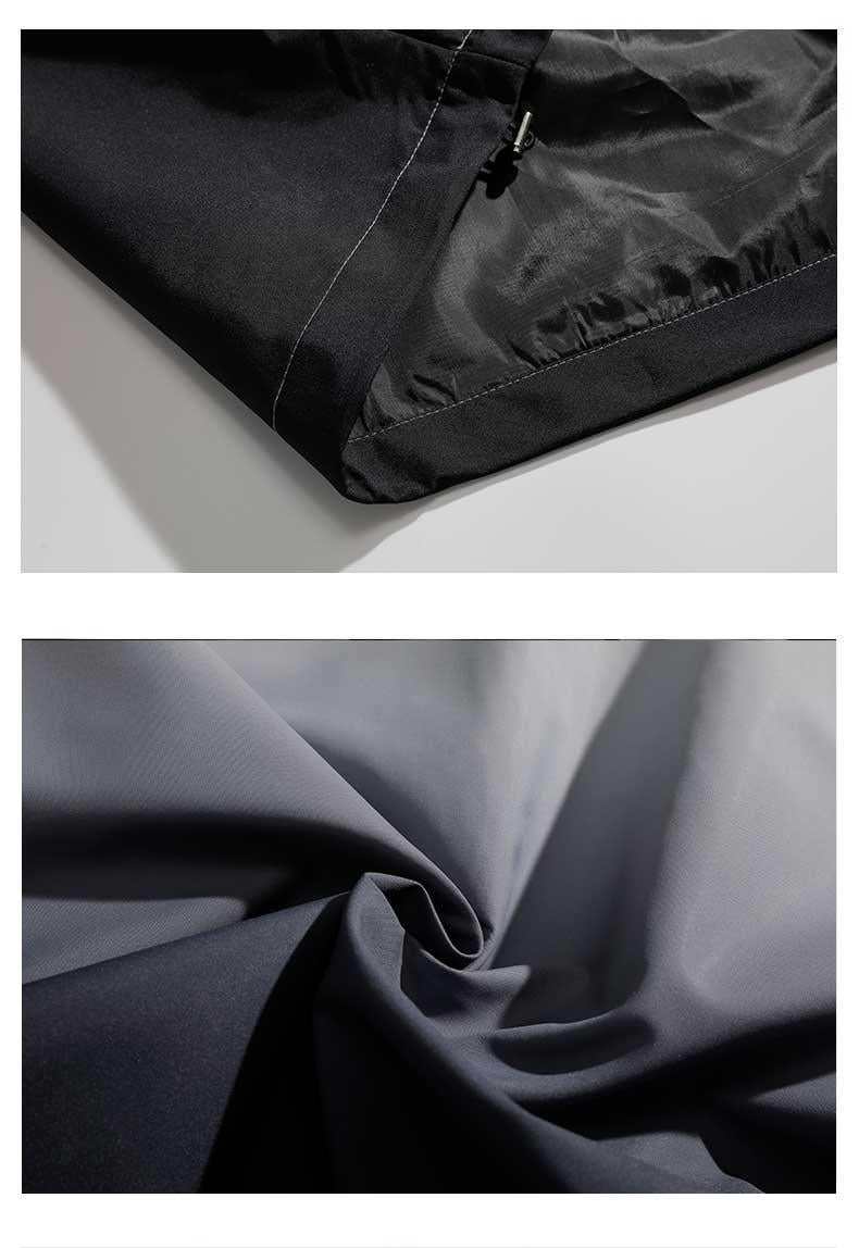 Abrigo impermeable de color degradado