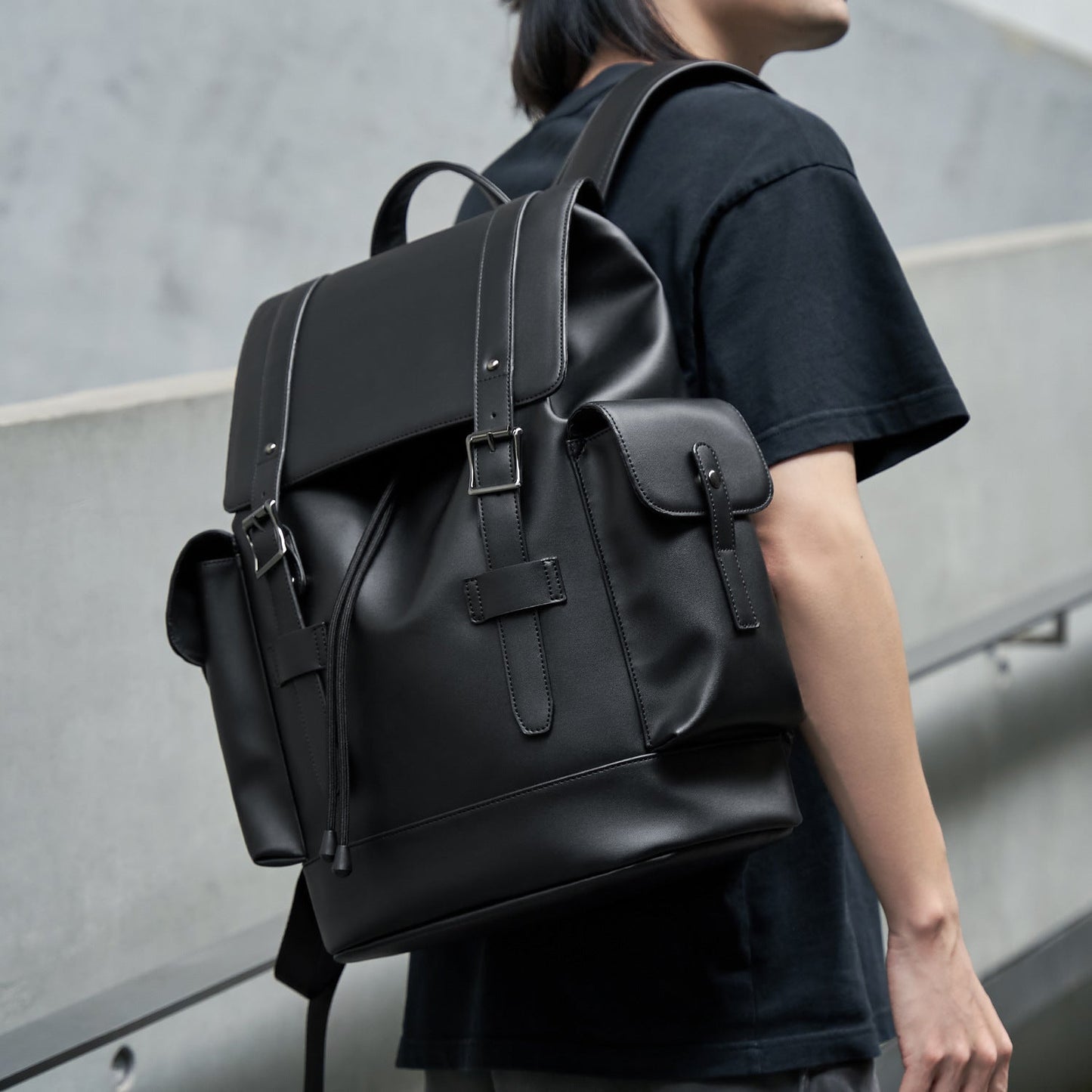 Mochila de cuero premium para hombres - Gran capacidad