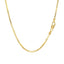 Chaîne en or jaune 10 carats classique en boîte - 1,40 mm