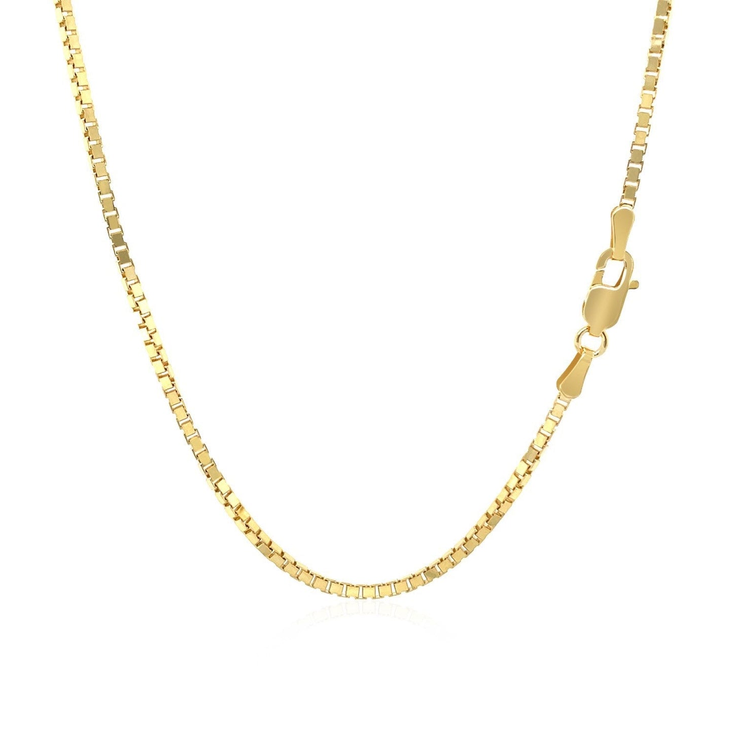 Chaîne en or jaune 10 carats classique en boîte - 1,40 mm