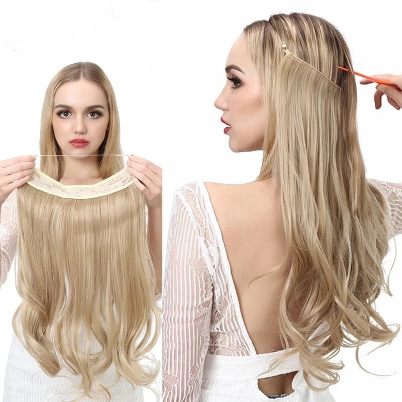 Premium Long Curly Hair Extension - High Temperature Silk