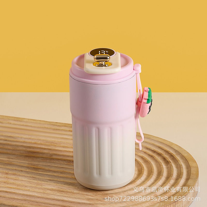 New coffee cup 316 stainless steel thermos cup high value men and women double layer water cup portable accompanying cup - Korvel