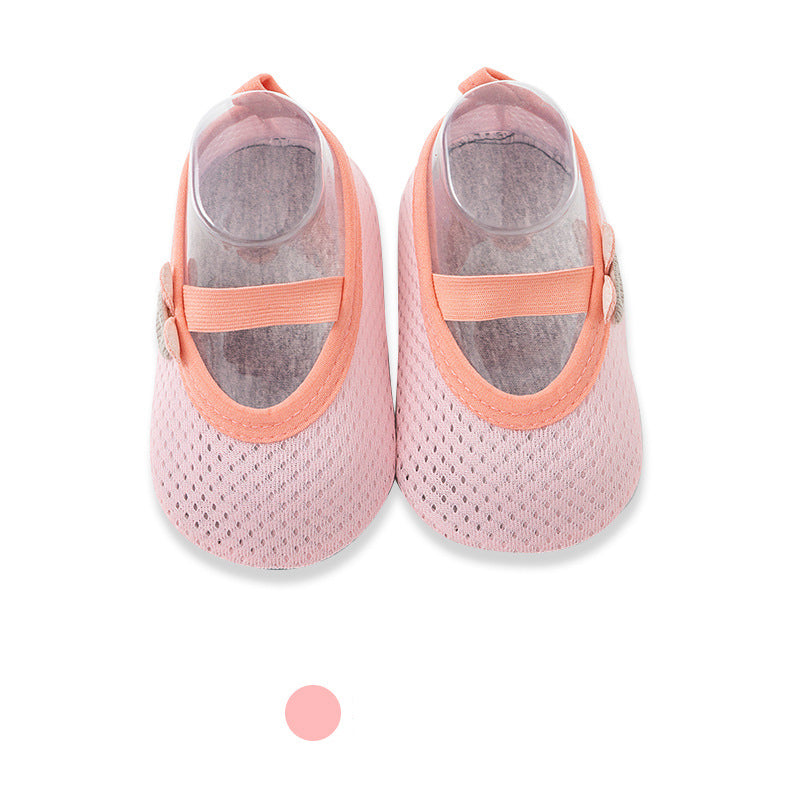 New Baby Floor Socks Baby Shoes Socks Indoor Shoes Dispensing Non-Slip Soft Bottom Mesh - Korvel