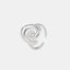 Bague en acier titane en forme de spirale