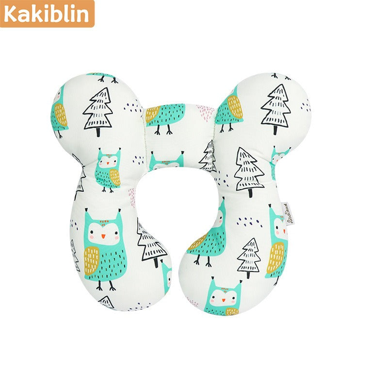 Baby head protection U-shaped pillow stroller fixed head pillow Car seat sleeping protection head and neck pillow - Korvel
