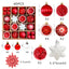 Christmas decoration 6cm electroplated ball plastic ball special-shaped painted Christmas ball gift Christmas tree pendant - Korvel