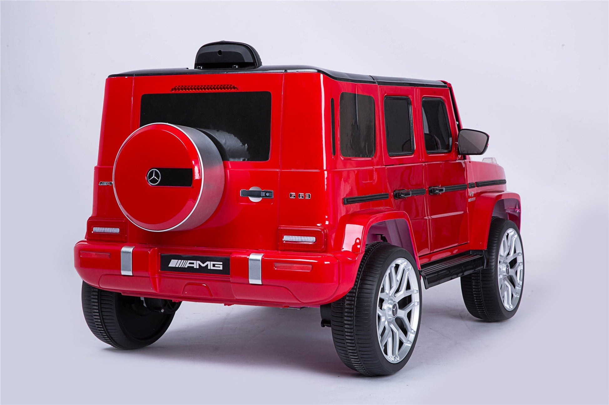 Mercedes Benz G63 Children's Electric Vehicle with Remote Control, 12V Spring Suspension, Safety Lock, and License - Korvel
