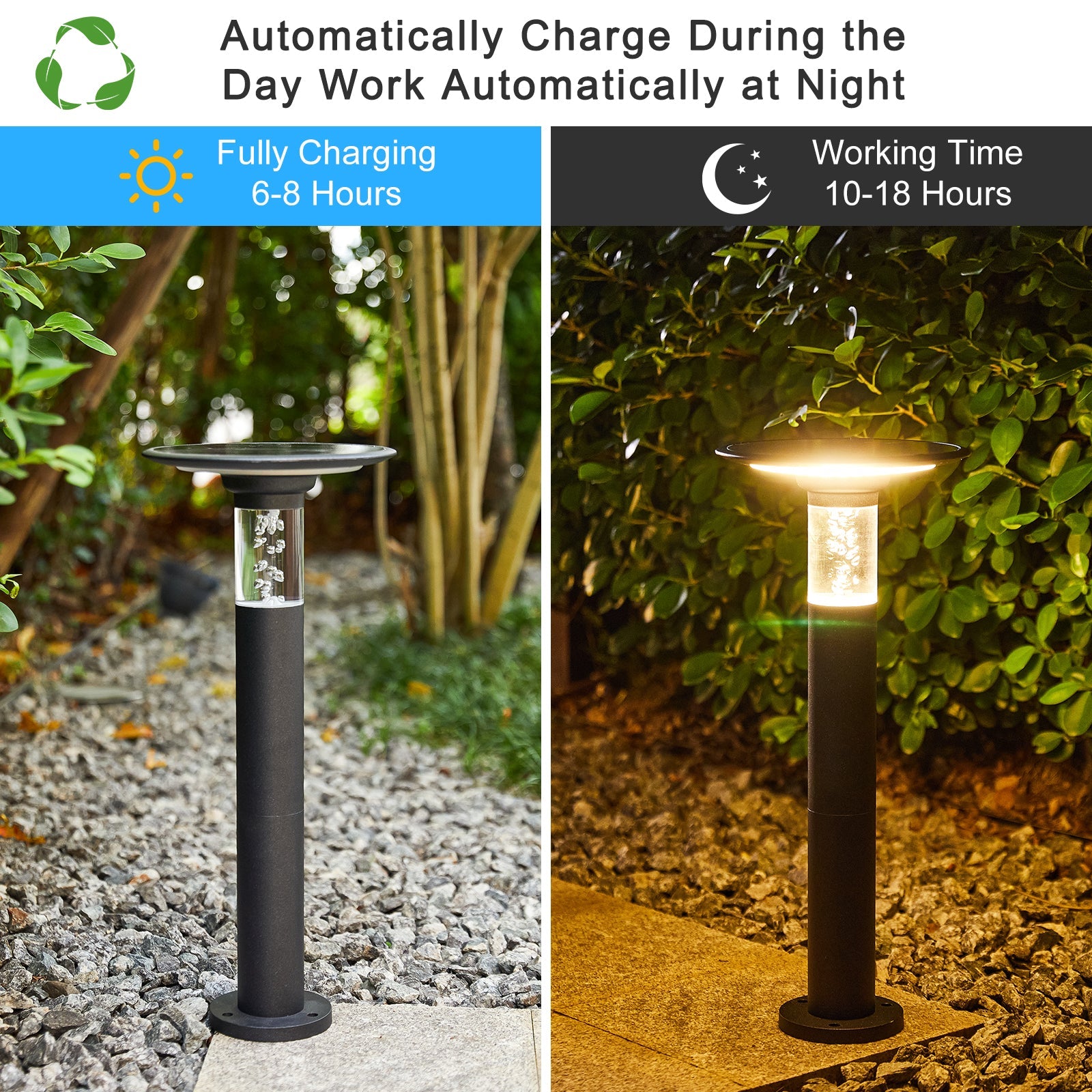 Solar Lawn Light With Dimmable LED - Korvel
