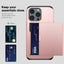 Applicable iphone 14 phone case Apple 13 slider insert card 2 in 1 anti-drop 12Pro wallet case XR - Korvel