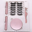 Eight Pairs Of Magnet False Eyelashes With Round Box Mirror Magnetic Iron-Absorbing Stone Eyelashes Magnetic Eyeliner Liquid Eyelashes - Korvel