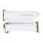 Correa de Apple Watch de Cocodrilo Blanco Mate