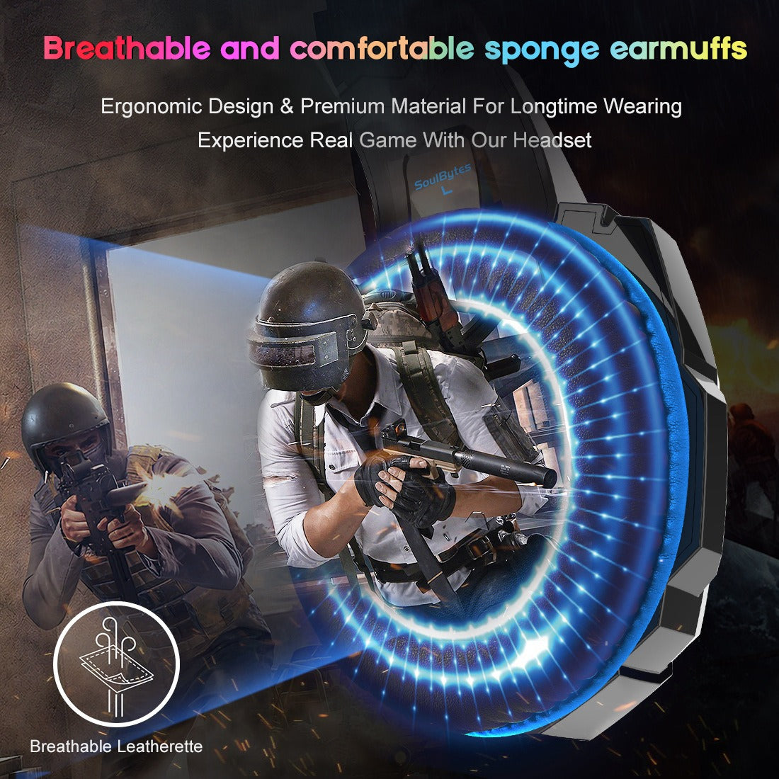 Auriculares de Juegos Esports S9 con Diseño Luminiscente