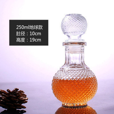 Elegant Glass Crystal Red Wine Decanter - 250ml, 500ml, 1000ml