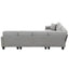 [VIDEO provided] [New] 108*85.5" Modern U Shape Sectional Sofa 7 Seat Fabric Sectional Sofa Set - Korvel