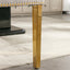 Tufted solid wood velvet cushioned dining chair, gold-plated stainless steel nail leg heads, 2 pieces in gray and gold - Korvel