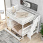 Full over Full Bunk Bed with Two Drawers and Storage White - Korvel