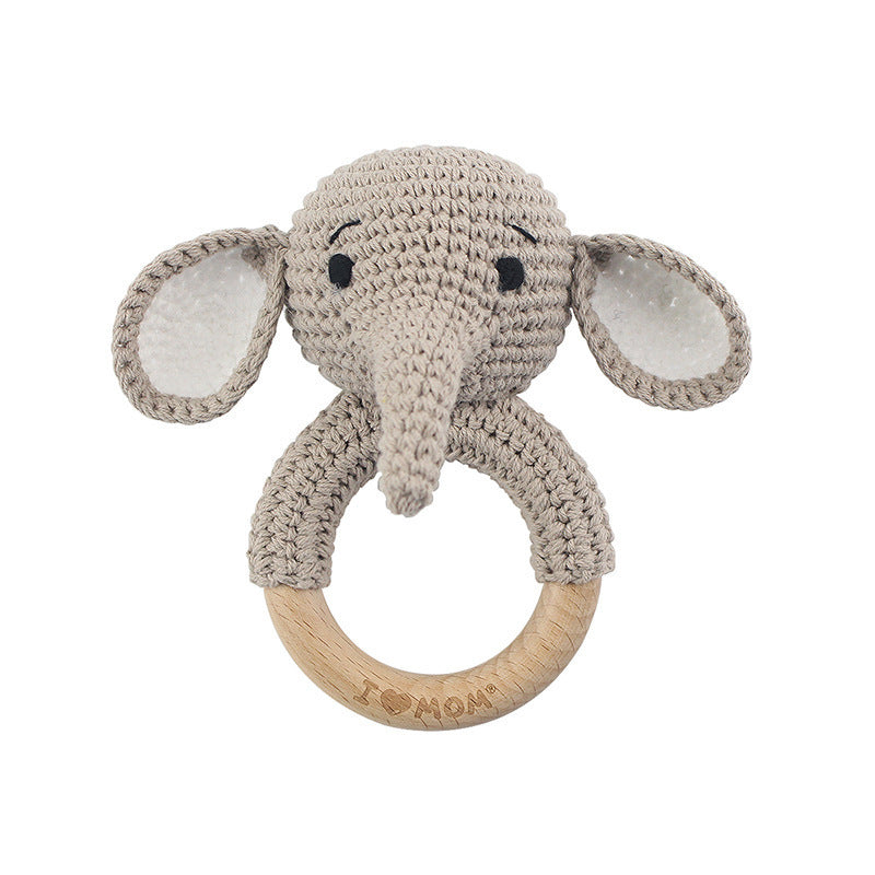 Carving Name Baby Soothing Bell Newborn Gift Bath Gift Knitted Cartoon Doll - Korvel