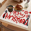 Christmas meal mat linen candy letter printed table mat living room dining table decoration insulation mat - Korvel