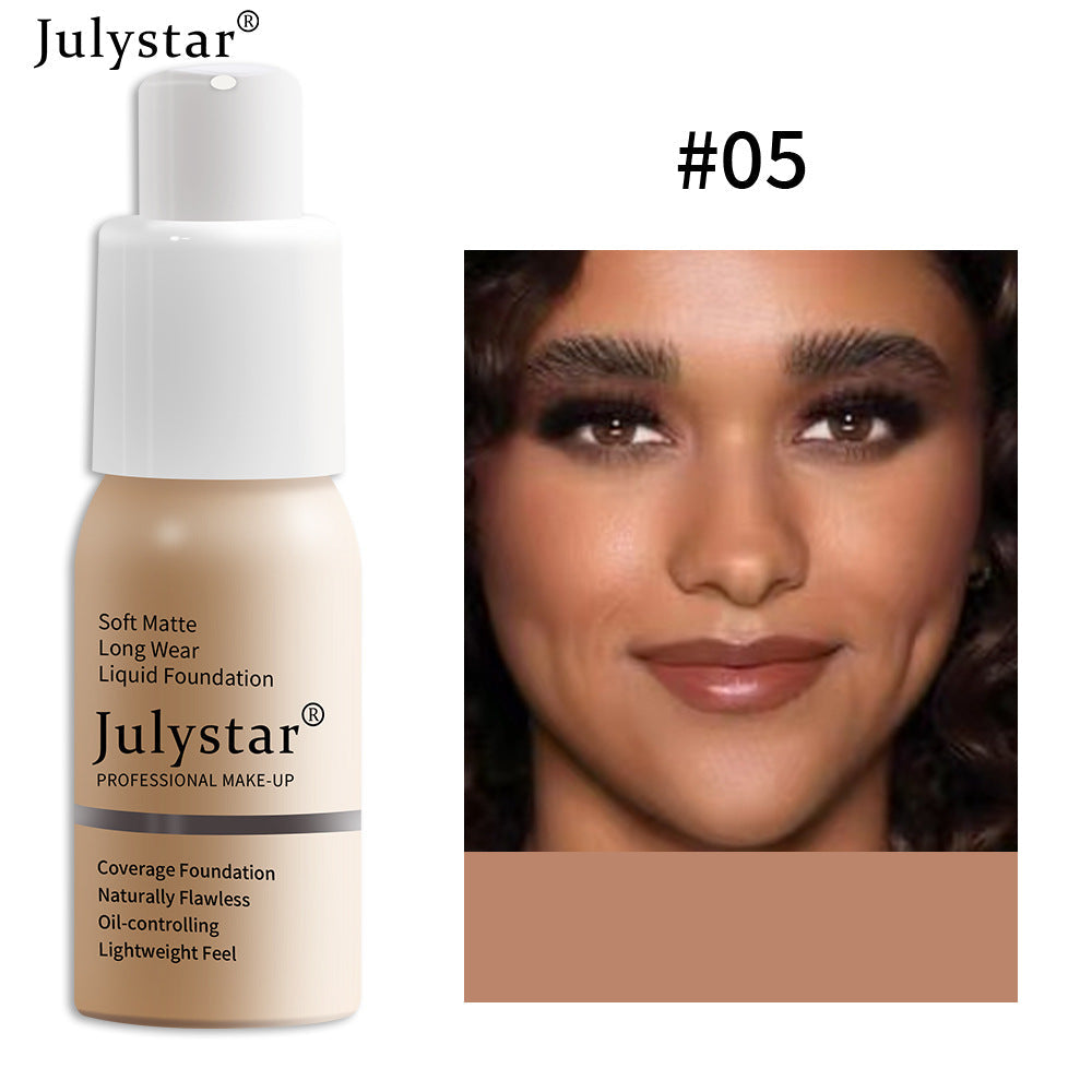 Liquid Foundation Concealer Long-Lasting Moisturizing Oil Control BB Cream Foundation Makeup - Korvel