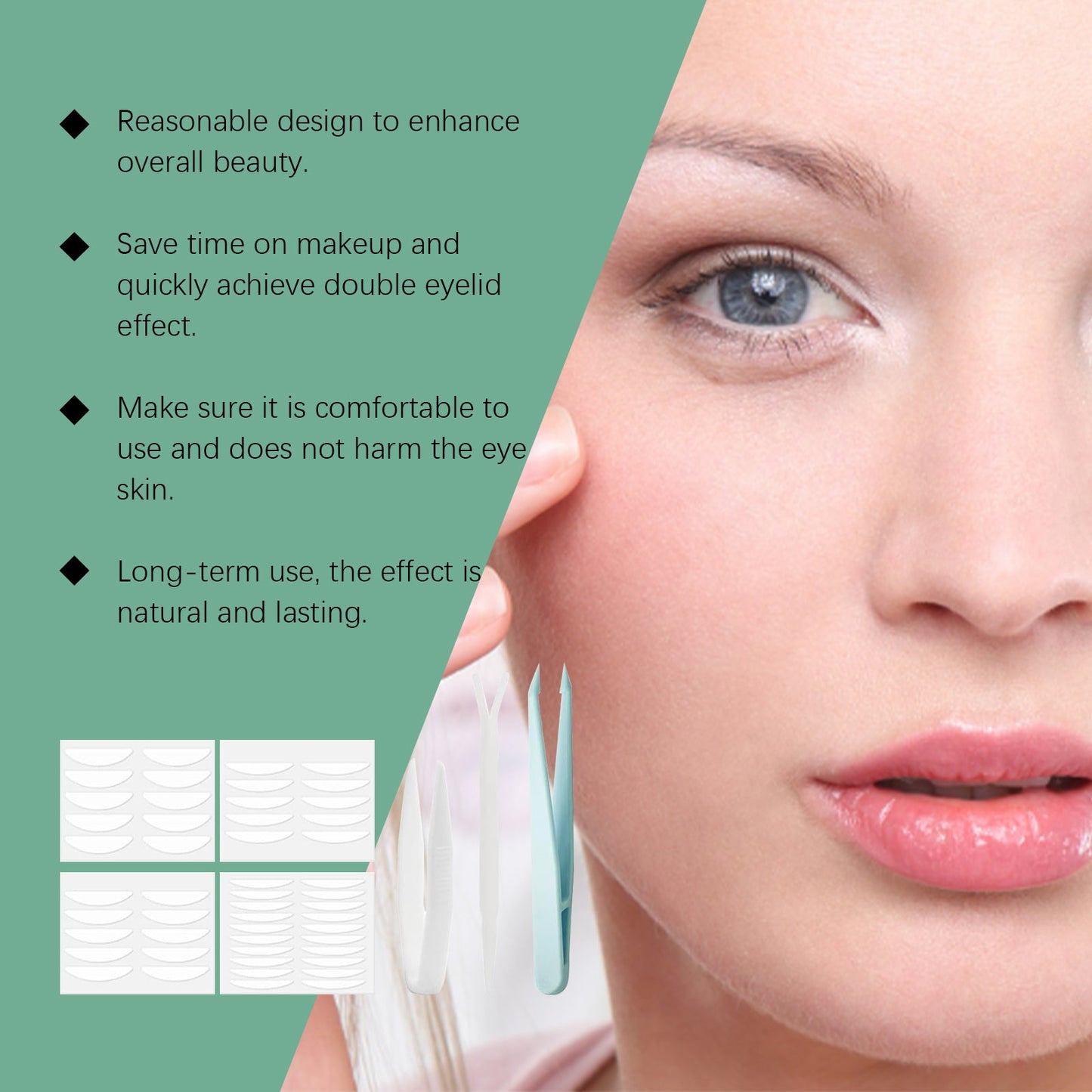 Double Eyelid Tape Set - Natural Comfort Self-Adhesive