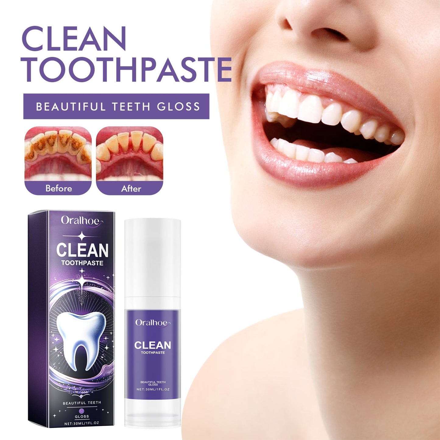 Dentifrice Premium Clean pour une haleine fraîche et des dents éclatantes