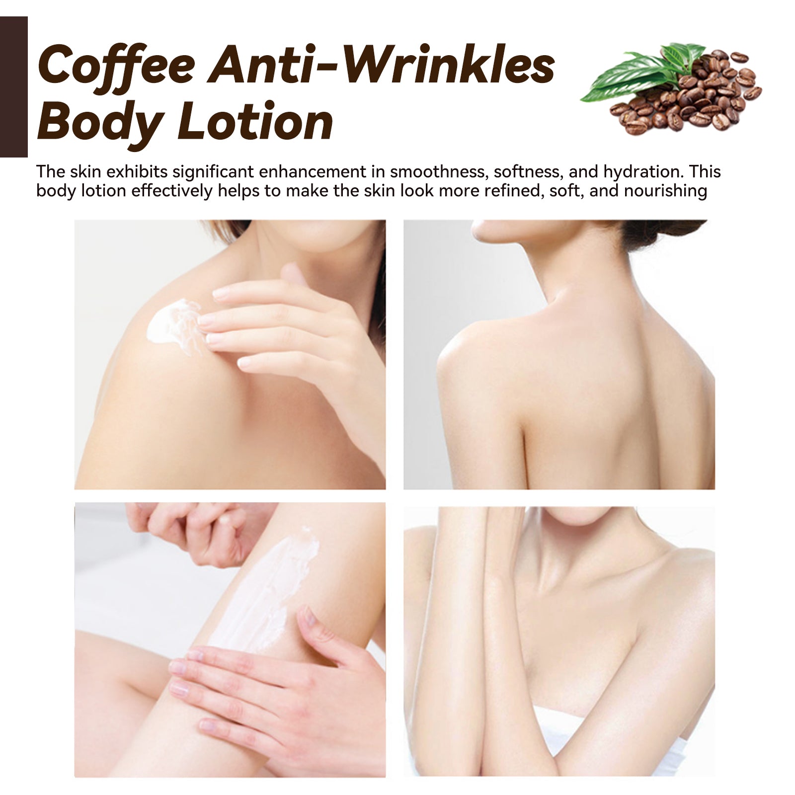 Coffee Anti-Wrinkle Body Lotion Refreshing, Delicate, Brightening And Repairing Dry Skin Body Lotion - Korvel