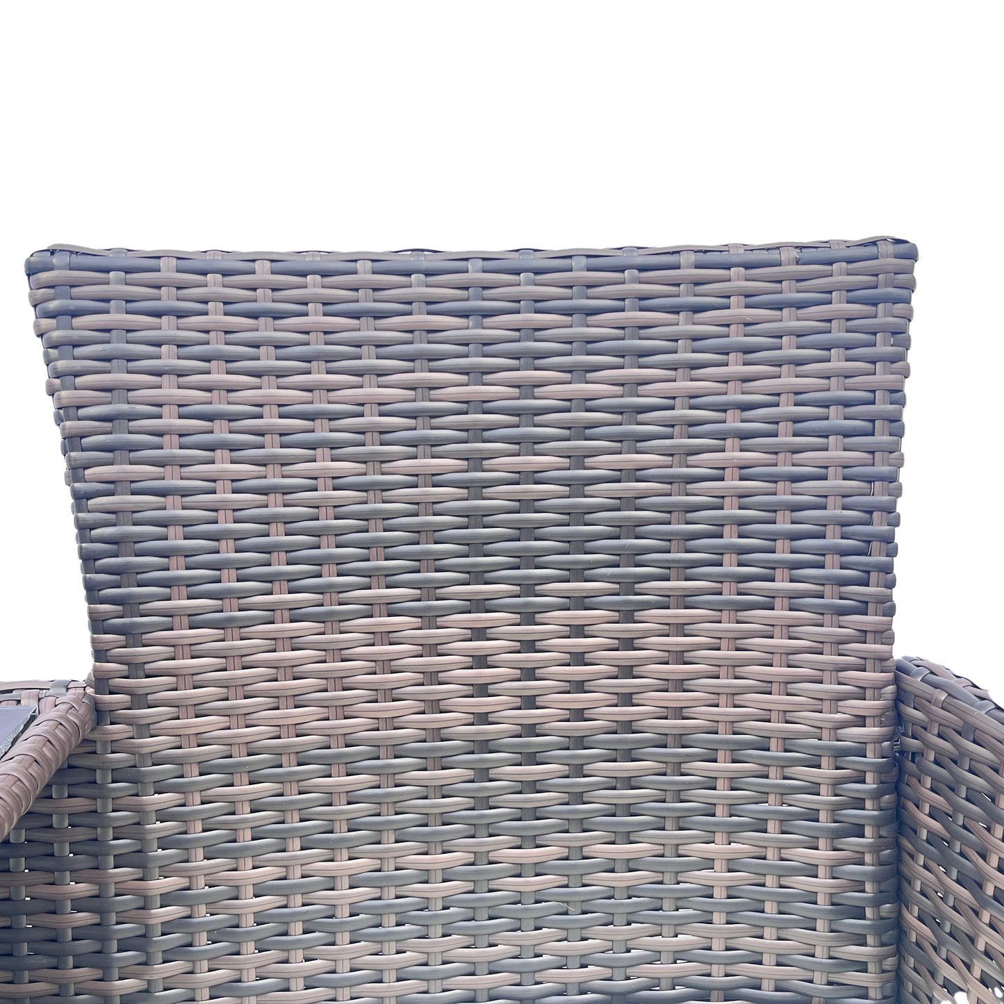 Ensemble de meubles de conversation en osier pour patio avec coussins amovibles