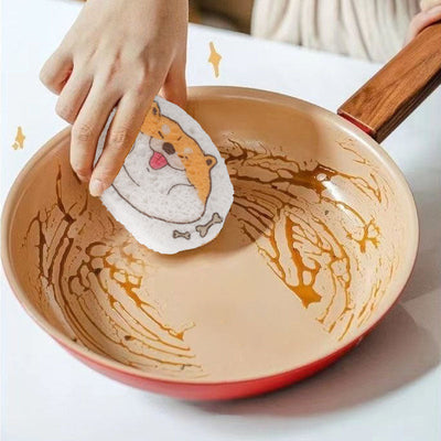 Cartoon Wood Pulp Cotton Dish Washing Sponge