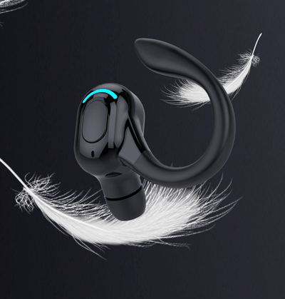 Ear hanging Bluetooth earphones Business single ear earphones Waterproof sports high endurance noise reduction - Korvel