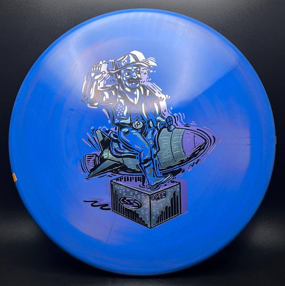 Alpha Harpoon - "Ride Em Rocket Cowboy" Disco de Golf Triple Foil