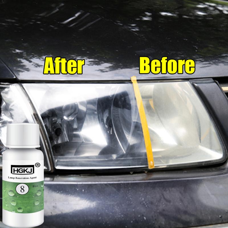 20/50ML HGKJ-8 Car Headlight Cleaning Fluid Repair Refurbishment Fluid Detergent Car Light Cleaner - Korvel