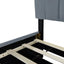 Queen Size Velvet Upholstered Platform Bed with 2 Drawers and 1 Twin XL Trundle- Gray - Korvel