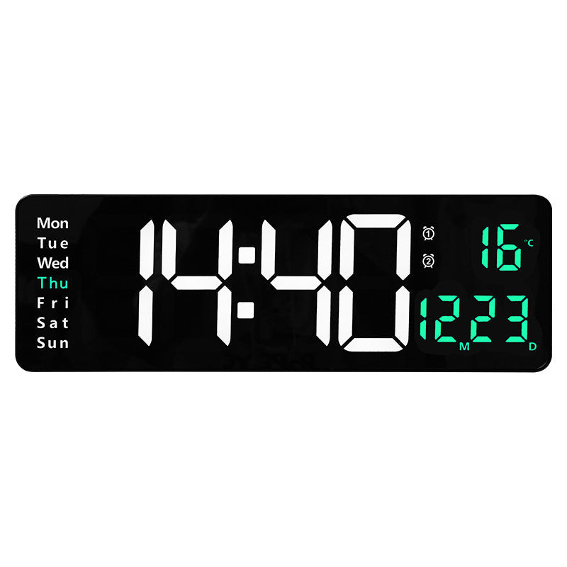Large LED Digital Wall Clock with Remote Control