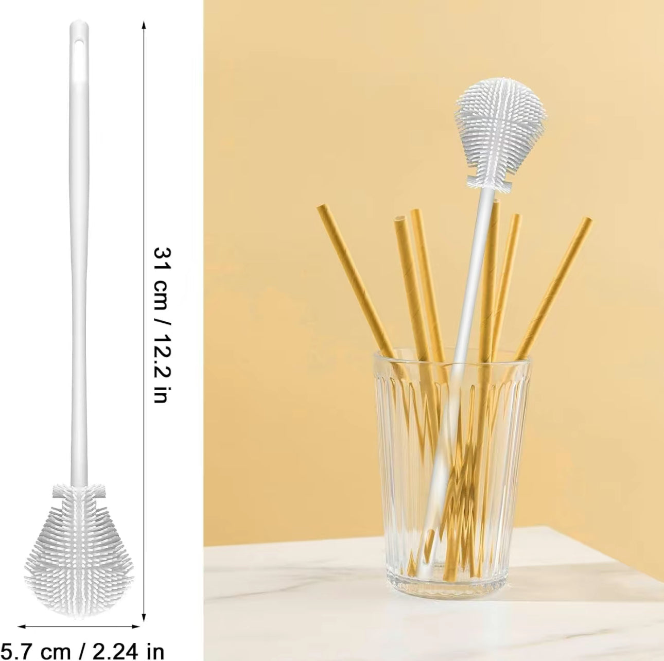 Brosse Total Clean - Outil de Nettoyage en Silicone Polyvalent