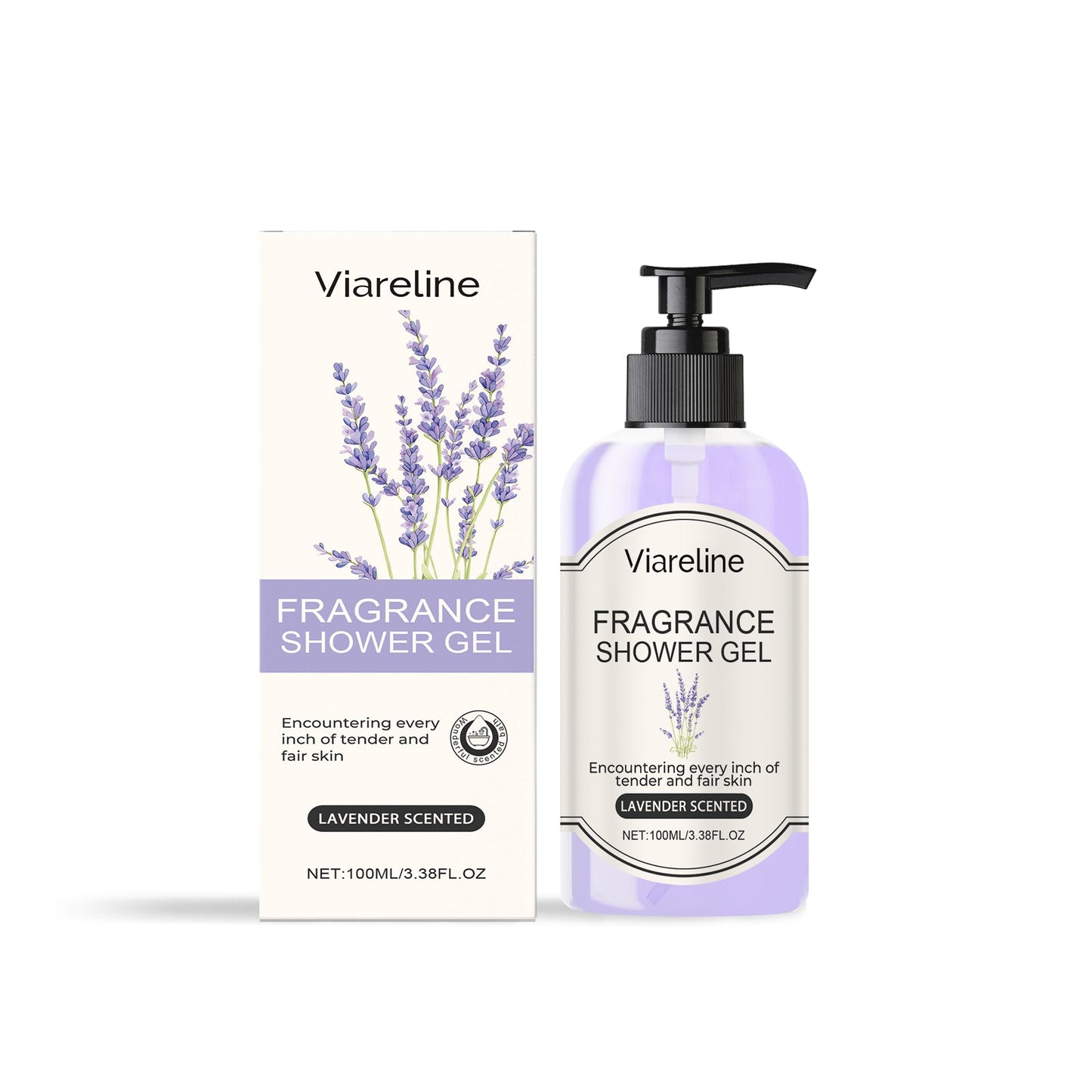 Fragrant Shower Gel (Lavender Scent) Moisturize And Moisturize Skin To Improve Dry Women's Body Wash - Korvel