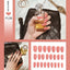 Premium Stiletto Press-On Nails with Glue - 24 Pieces