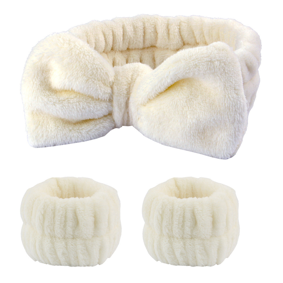 Butterfly Bow Headband & Wrist Strap Set - 3 Pieces