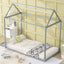 Metal House Shape Platform Bed - Twin Size