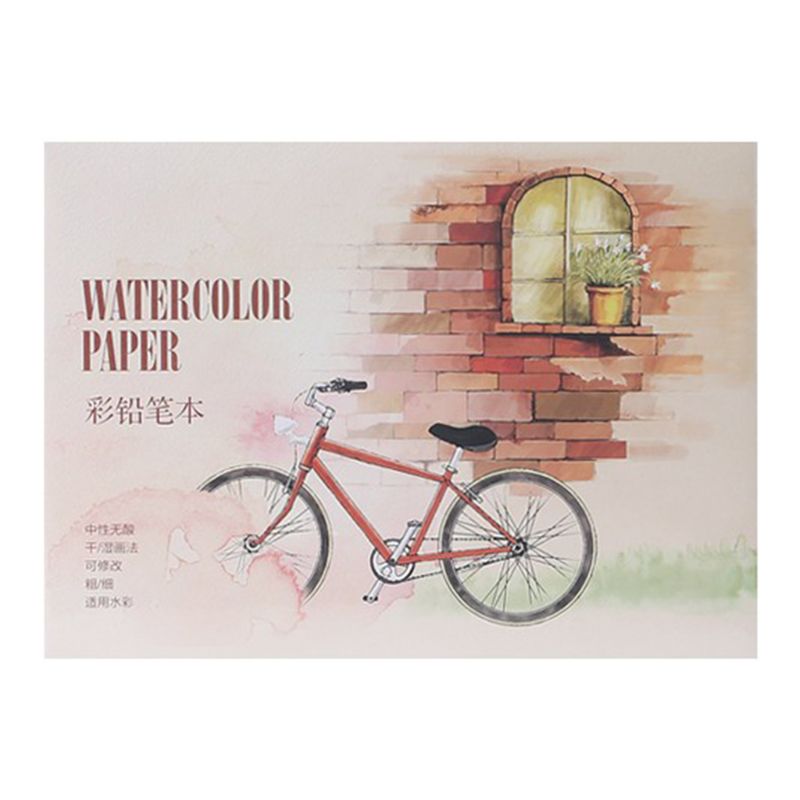 New 12 Sheet A5/A6 Watercolor Sketchbook Paper for Drawing Painting Color Pencil Book School Art Supplies High Quality - Korvel
