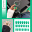 Premium Stiletto Press-On Nails with Glue - 24 Pieces