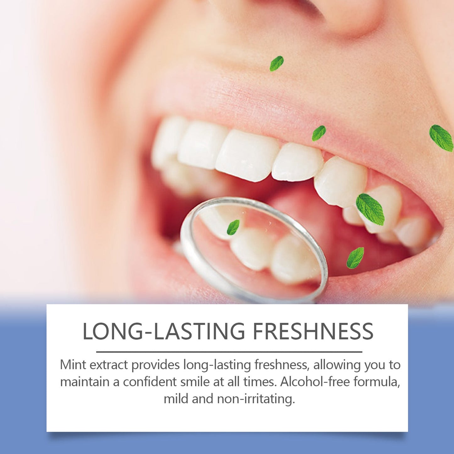 Triple Teeth Mouthwash, A Fresh Mint Daily Mild Odor Cleaning Teeth Mouthwash - Korvel