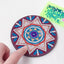 New DIY Diamond Painted Coaster Mat Set of 12 with Datura Pattern (Free Storage Shelf) - Korvel