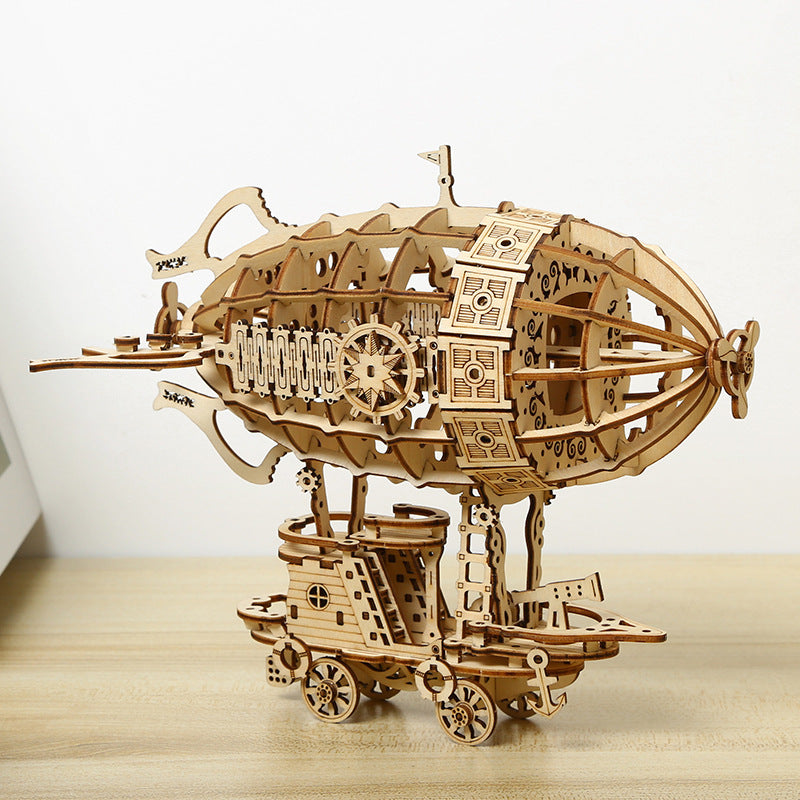 Modelo de rompecabezas de aire 3D de madera para ensamblaje creativo