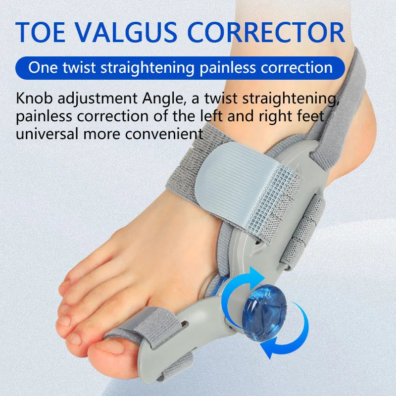 Bunion Corrector Unisex Foot Hallux Valgus Braces Rotatable Toe Separator Straightener Adjustable Pedicure Finger Toe Corrector - Korvel