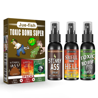 Fart Spray, April Fool's Day Pooper Toy Spoof Stink Entertainment Poop Hell Bomb Smell - Korvel