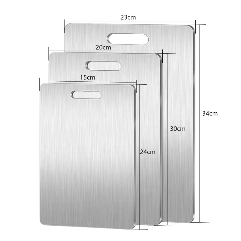 Premium Double-Sided Pure Titanium Kitchen Cutting Board