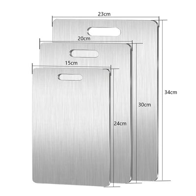Premium Double-Sided Pure Titanium Kitchen Cutting Board
