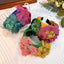 Bandeau large en tissu fleuri fait main