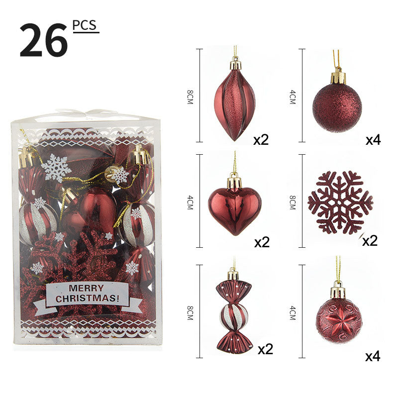 Ensemble de Boules de Noël Alien Peintes Premium - 6 cm
