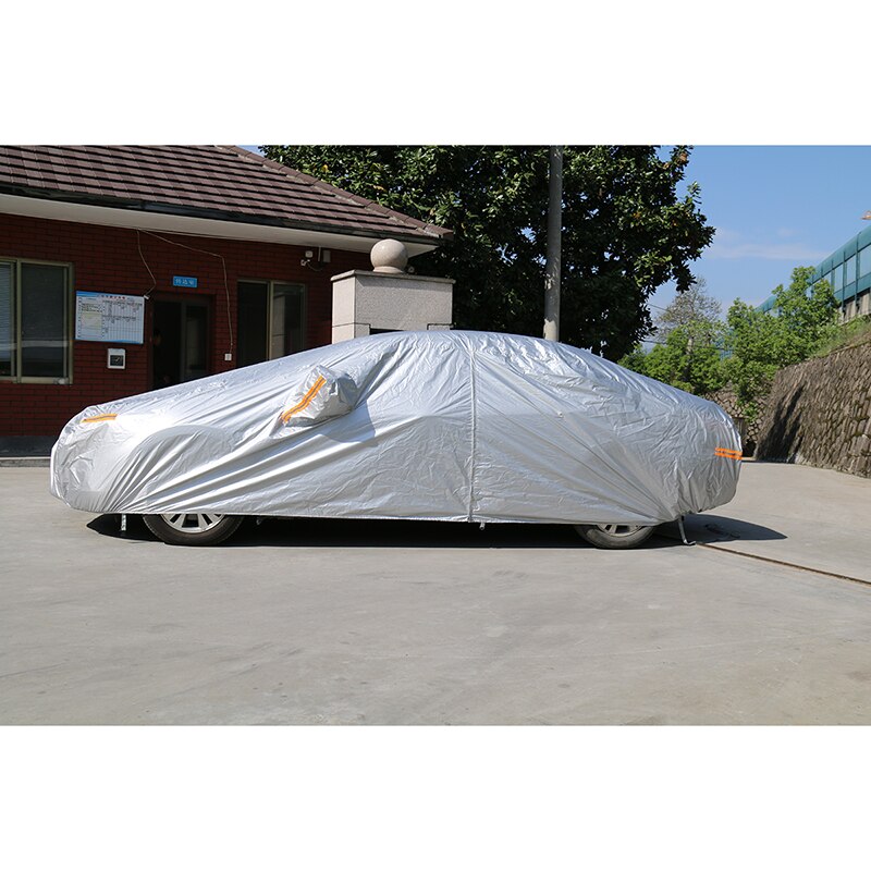 Kayme waterproof car covers outdoor sun protection cover for car reflector dust rain snow protective suv sedan hatchback full s - Korvel